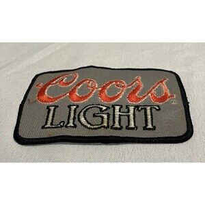 VTG COORS LIGHT Iron On Patch Unused ~ 4.5x3.25
